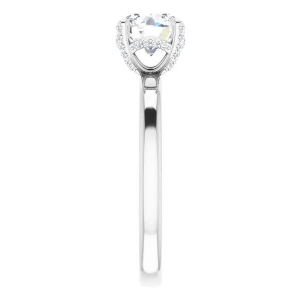 Accented Engagement Ring Image 4 J. West Jewelers Round Rock, TX