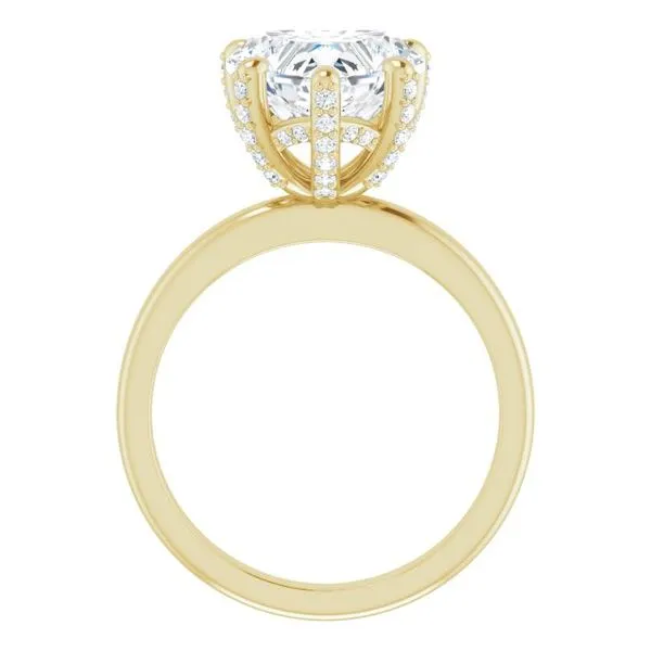 Accented Engagement Ring Image 2 J. West Jewelers Round Rock, TX