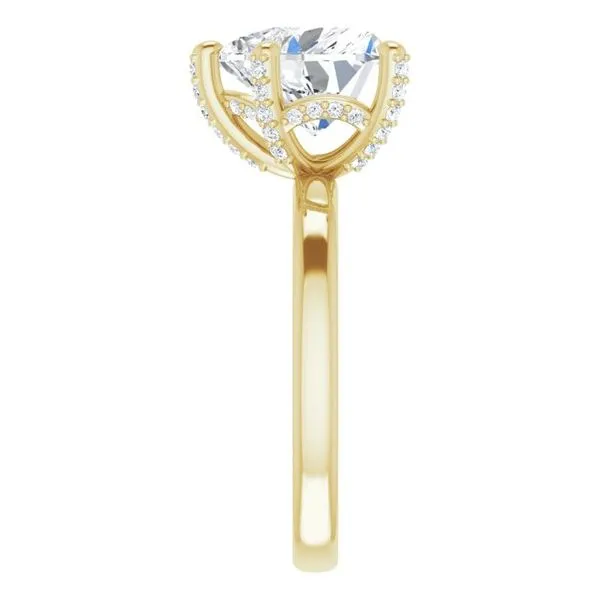 Accented Engagement Ring Image 4 Michael Szwed Jewelers Longmeadow, MA