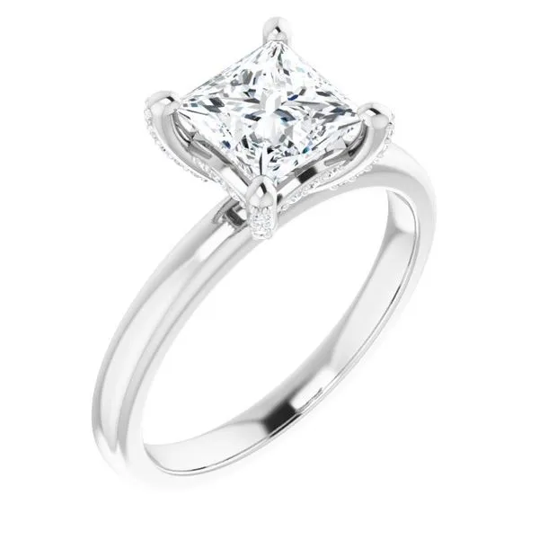 Accented Engagement Ring J. West Jewelers Round Rock, TX