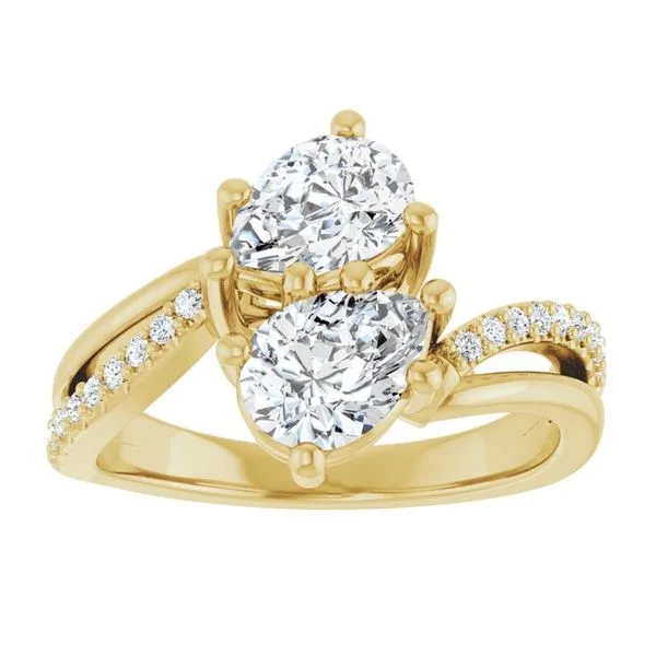 Two-Stone Engagement Ring Image 3 Raleigh Diamond Fine Jewelry Raleigh, NC