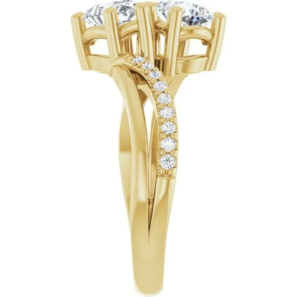 Two-Stone Engagement Ring Image 4 Raleigh Diamond Fine Jewelry Raleigh, NC