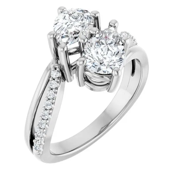 Two-Stone Engagement Ring Raleigh Diamond Fine Jewelry Raleigh, NC