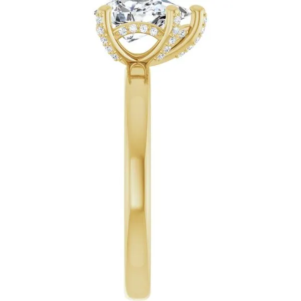 Accented Engagement Ring Image 4 Hudson Valley Goldsmith New Paltz, NY