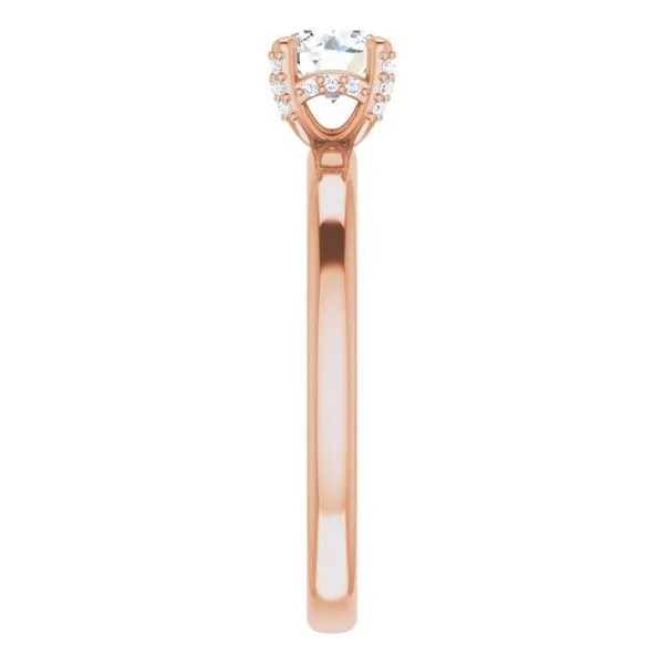 Accented Engagement Ring Image 4 Hudson Valley Goldsmith New Paltz, NY