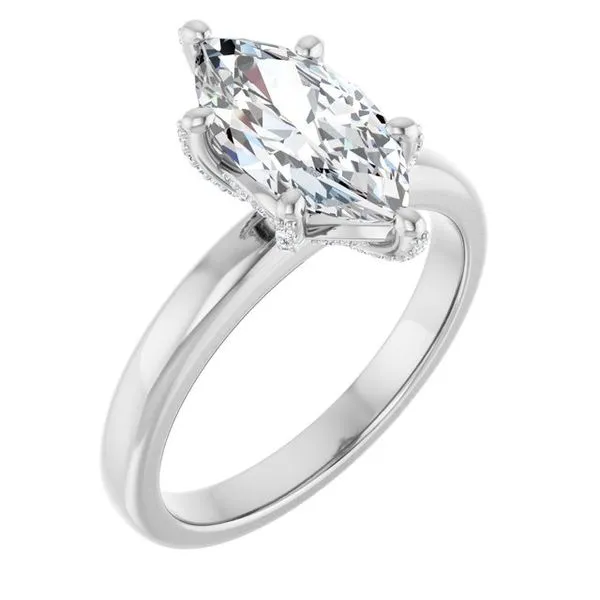 Accented Engagement Ring J. Thomas Jewelers Rochester Hills, MI