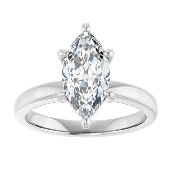 Accented Engagement Ring Image 3 Raleigh Diamond Fine Jewelry Raleigh, NC