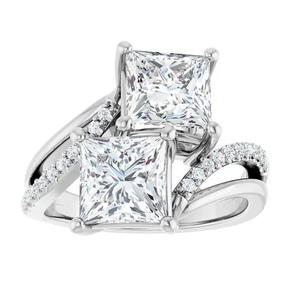 Two-Stone Engagement Ring Image 3 Raleigh Diamond Fine Jewelry Raleigh, NC