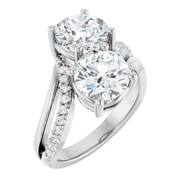 Two-Stone Engagement Ring Raleigh Diamond Fine Jewelry Raleigh, NC