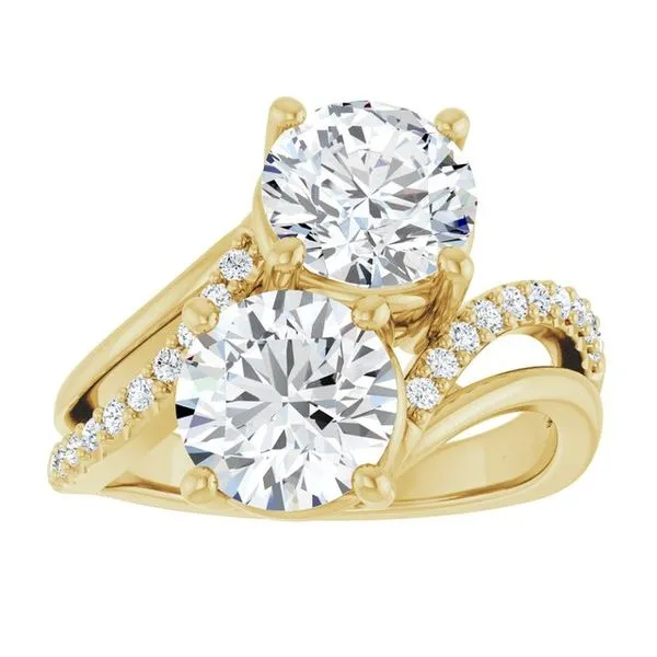 Two-Stone Engagement Ring Image 3 Raleigh Diamond Fine Jewelry Raleigh, NC