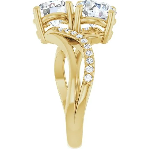 Two-Stone Engagement Ring Image 4 Raleigh Diamond Fine Jewelry Raleigh, NC