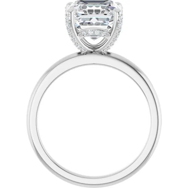 Accented Engagement Ring Image 2 J. West Jewelers Round Rock, TX