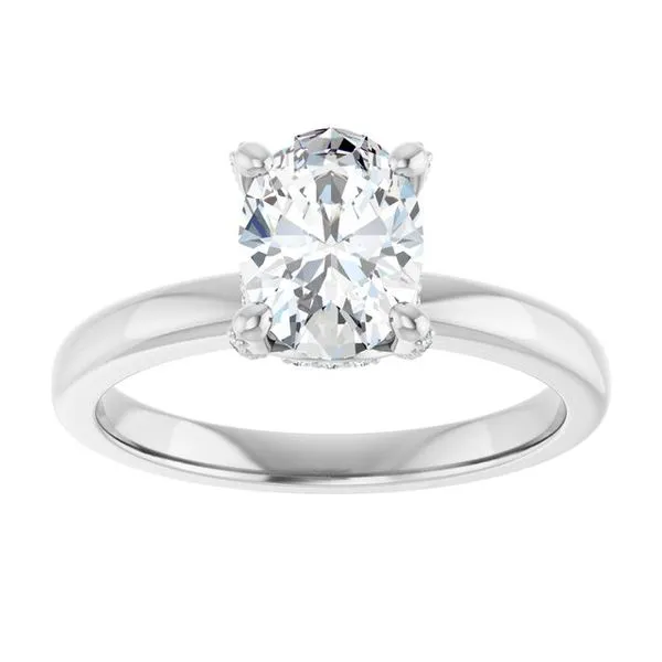 Accented Engagement Ring Image 3 Ask Design Jewelers Olean, NY