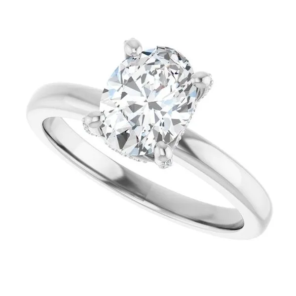 Accented Engagement Ring Image 5 Ask Design Jewelers Olean, NY