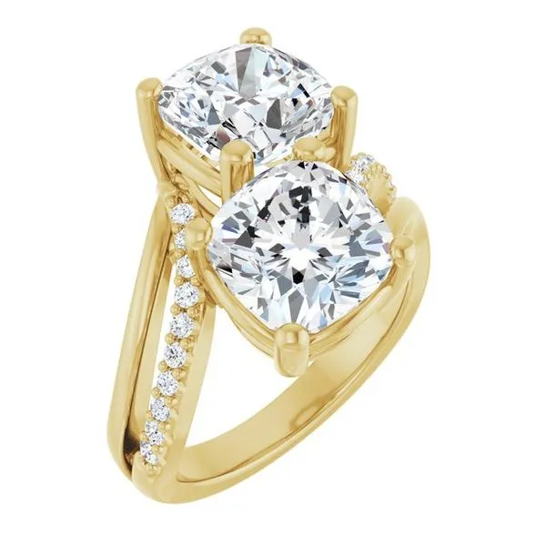 Two-Stone Engagement Ring Raleigh Diamond Fine Jewelry Raleigh, NC