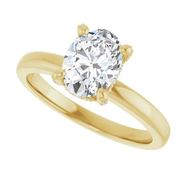 Accented Engagement Ring Image 5 Arezzo Jewelers Elmwood Park, IL