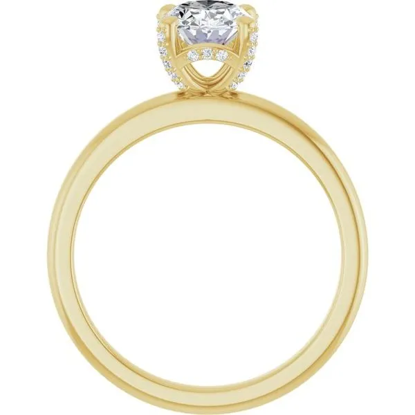 Accented Engagement Ring Image 2 J. West Jewelers Round Rock, TX