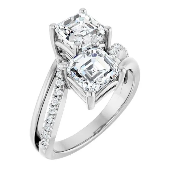 Two-Stone Engagement Ring Raleigh Diamond Fine Jewelry Raleigh, NC