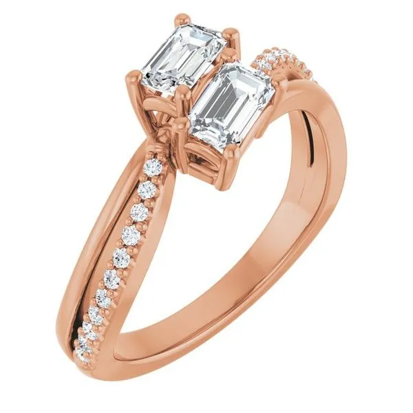 Two-Stone Engagement Ring Raleigh Diamond Fine Jewelry Raleigh, NC