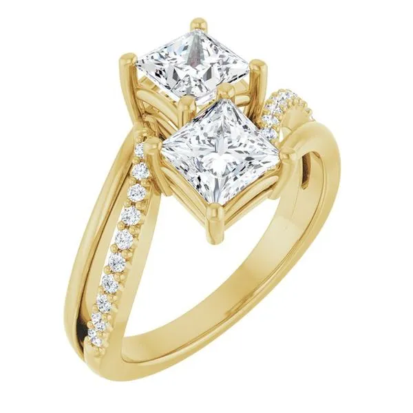 Two-Stone Engagement Ring Raleigh Diamond Fine Jewelry Raleigh, NC