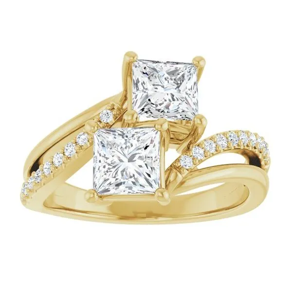 Two-Stone Engagement Ring Image 3 Raleigh Diamond Fine Jewelry Raleigh, NC