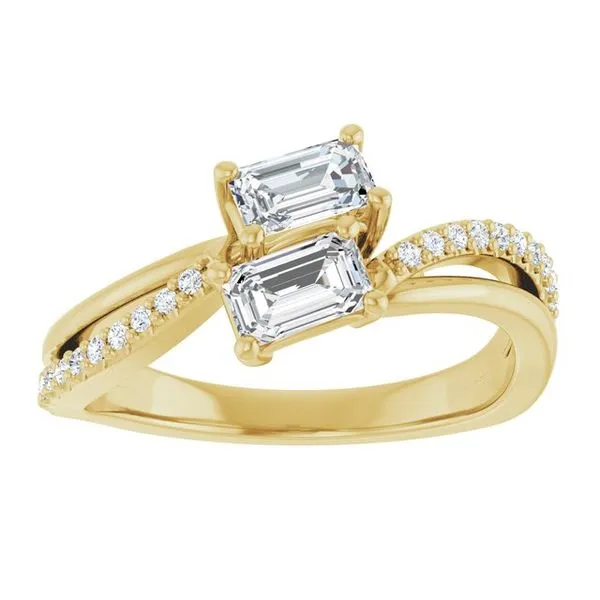 Two-Stone Engagement Ring Image 3 J. Thomas Jewelers Rochester Hills, MI