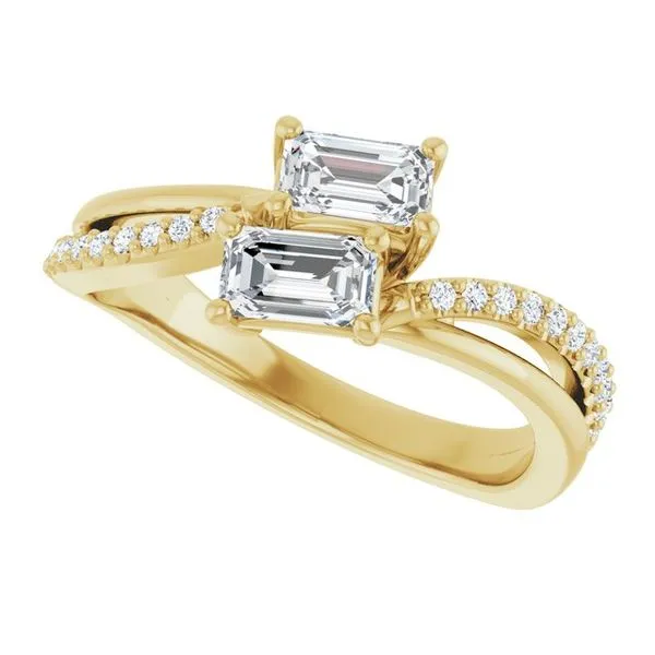 Two-Stone Engagement Ring Image 5 J. Thomas Jewelers Rochester Hills, MI