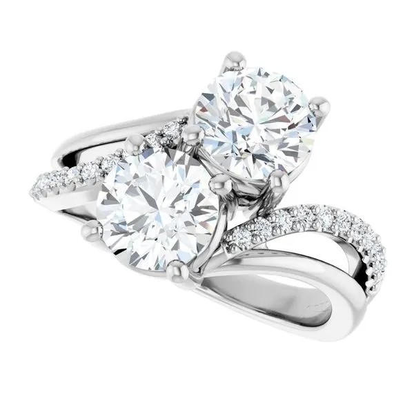Two-Stone Engagement Ring Image 5 Raleigh Diamond Fine Jewelry Raleigh, NC