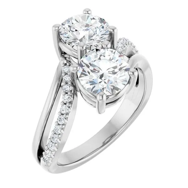 Two-Stone Engagement Ring Raleigh Diamond Fine Jewelry Raleigh, NC