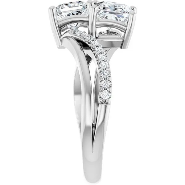 Two-Stone Engagement Ring Image 4 Raleigh Diamond Fine Jewelry Raleigh, NC