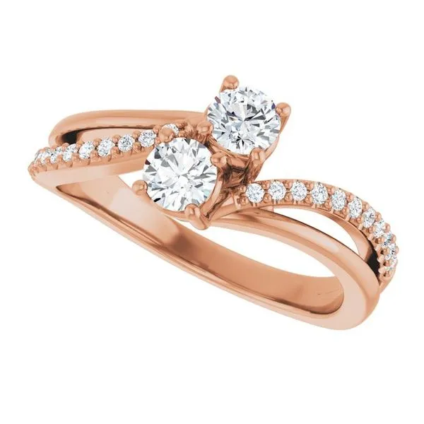 Two-Stone Engagement Ring Image 5 Raleigh Diamond Fine Jewelry Raleigh, NC