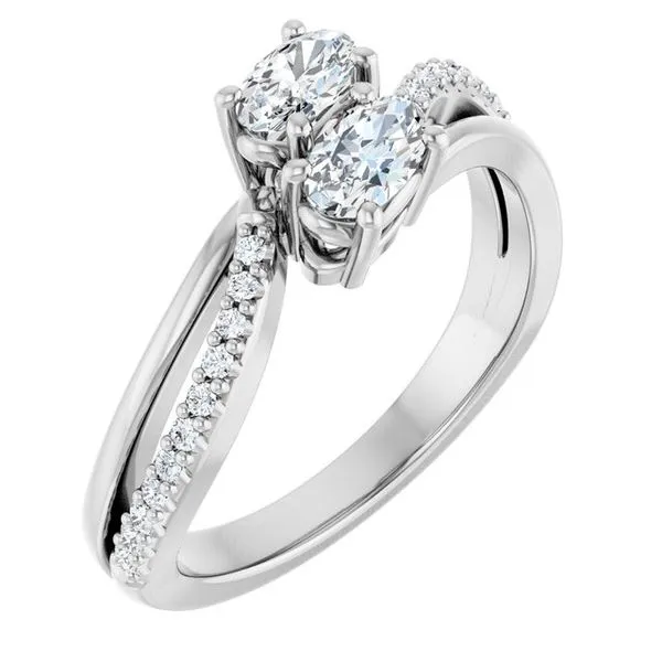 Two-Stone Engagement Ring Raleigh Diamond Fine Jewelry Raleigh, NC