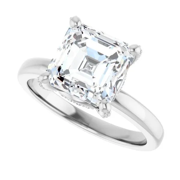 Accented Engagement Ring Image 5 J. West Jewelers Round Rock, TX