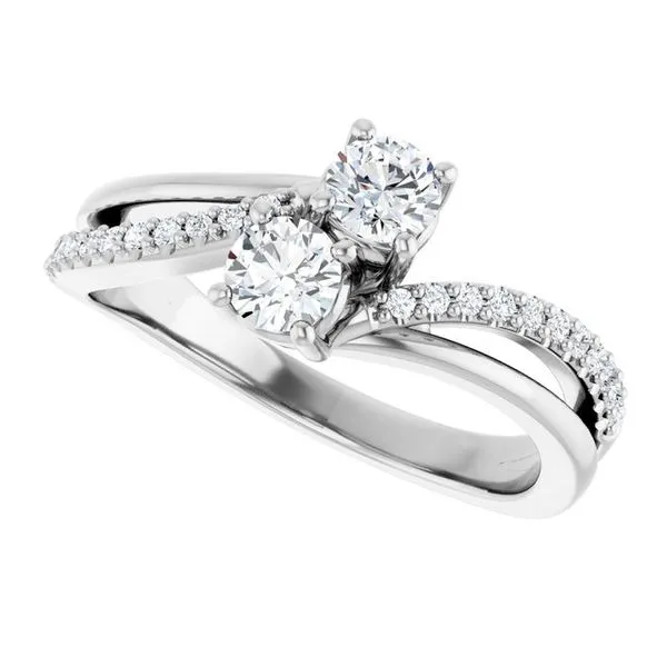 Two-Stone Engagement Ring Image 5 Raleigh Diamond Fine Jewelry Raleigh, NC