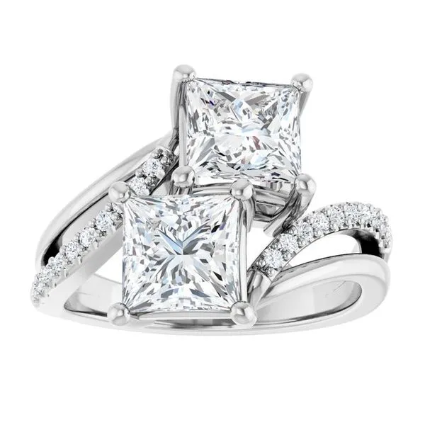 Two-Stone Engagement Ring Image 3 Raleigh Diamond Fine Jewelry Raleigh, NC