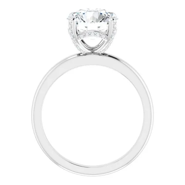 Accented Engagement Ring Image 2 J. West Jewelers Round Rock, TX