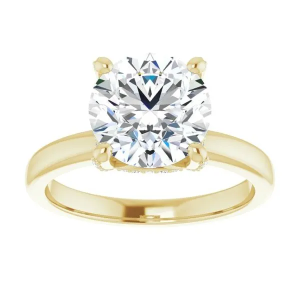 Accented Engagement Ring Image 3 Austin's Fine Diamonds & Jewelry Lyndhurst, NJ