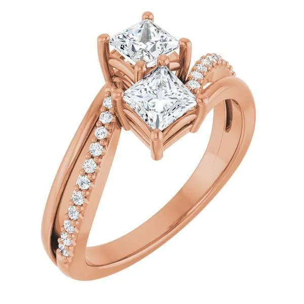 Two-Stone Engagement Ring Raleigh Diamond Fine Jewelry Raleigh, NC
