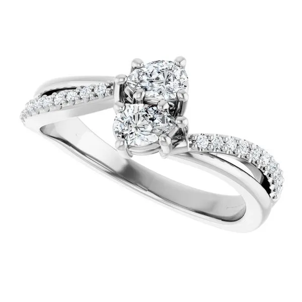Two-Stone Engagement Ring Image 5 Raleigh Diamond Fine Jewelry Raleigh, NC