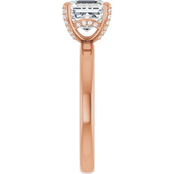 Accented Engagement Ring Image 4 The Jewelry Source El Segundo, CA