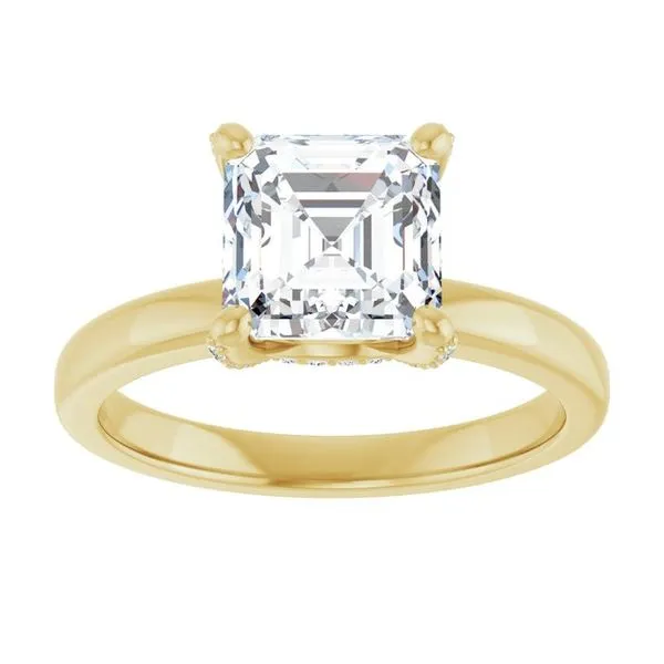 Accented Engagement Ring Image 3 Ask Design Jewelers Olean, NY