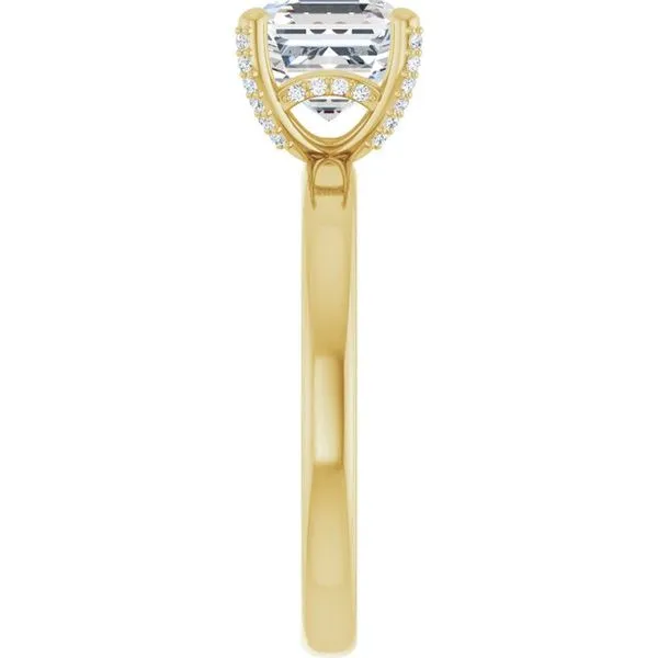Accented Engagement Ring Image 4 Ask Design Jewelers Olean, NY