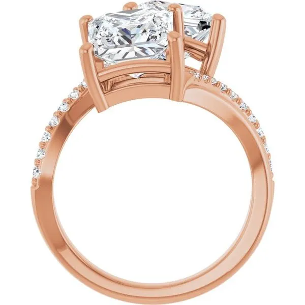 Two-Stone Engagement Ring Image 2 Raleigh Diamond Fine Jewelry Raleigh, NC