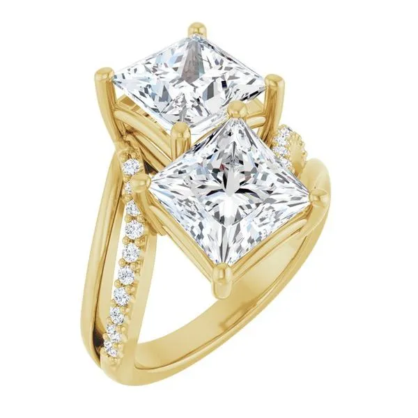 Two-Stone Engagement Ring Raleigh Diamond Fine Jewelry Raleigh, NC