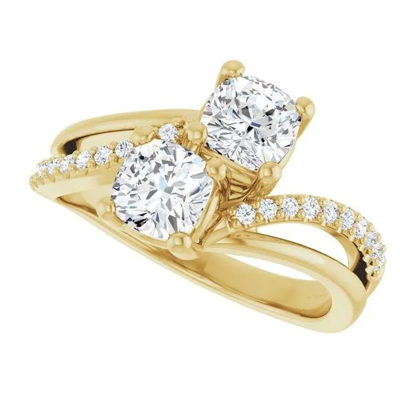 Two-Stone Engagement Ring Image 5 Raleigh Diamond Fine Jewelry Raleigh, NC