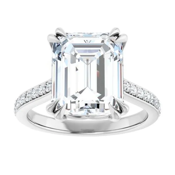 Double Claw-Prong Engagement Ring Image 3 Eskews Fine Jewelers Lee's Summit, MO