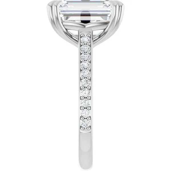 Double Claw-Prong Engagement Ring Image 4 Eskews Fine Jewelers Lee's Summit, MO