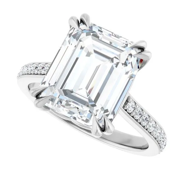 Double Claw-Prong Engagement Ring Image 5 Eskews Fine Jewelers Lee's Summit, MO