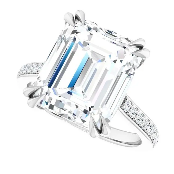 Double Claw-Prong Engagement Ring Image 5 Eskews Fine Jewelers Lee's Summit, MO
