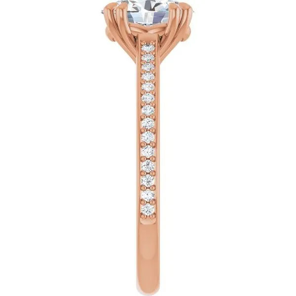 Double Claw-Prong Engagement Ring Image 4 Eskews Fine Jewelers Lee's Summit, MO